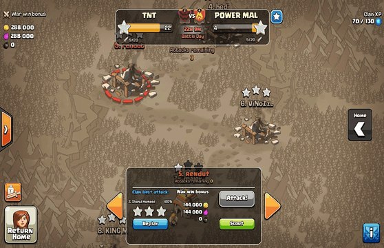 [TH6 Maxed] War Attacks vs semi-maxed TH6