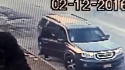 CCTV footage of teen Robber run cover by victim