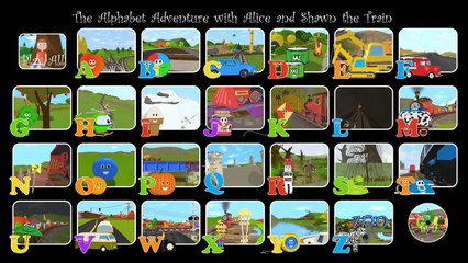 Choose Your Favorite Letter to Watch! - The Alphabet Adventure with Alice and Shawn the Train