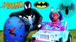 GIANT EGG SURPRISE OPENING SPIDERMAN Superheroes Toys Spiderman vs Venom Surprise Egg Power Wheels (1080p)