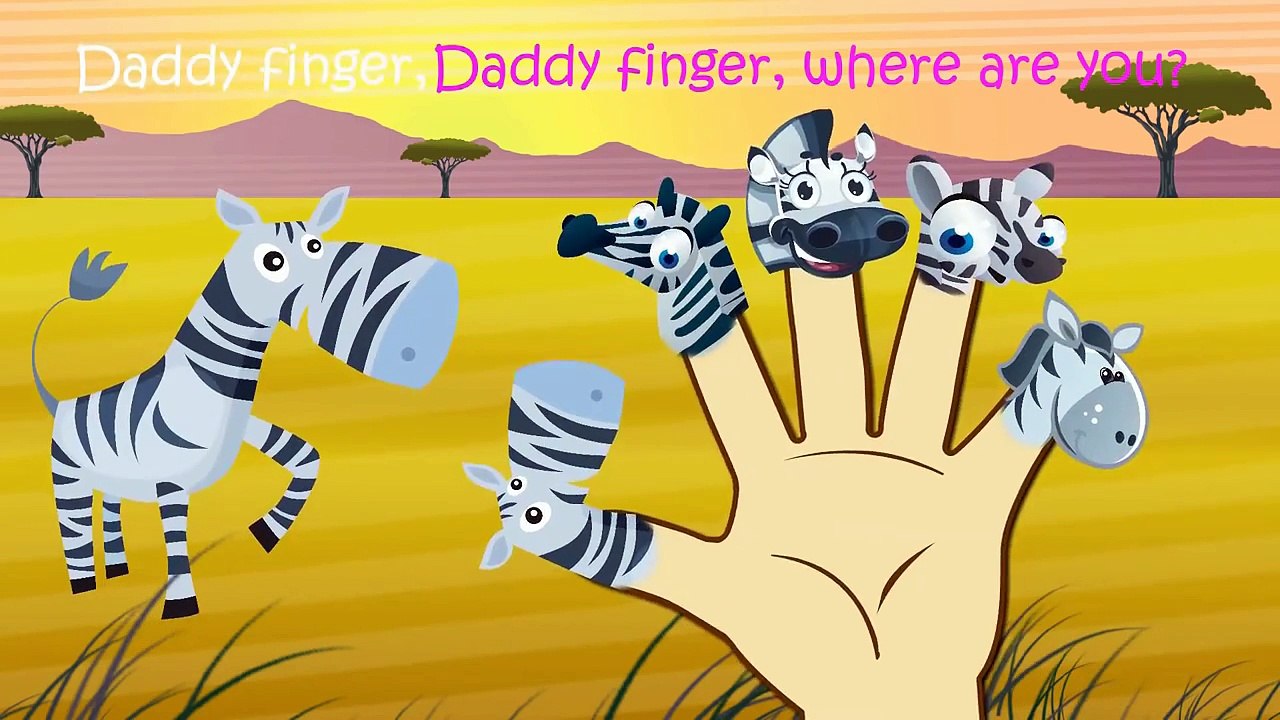 Zebra Finger Family Nursery Rhymes Lyrics – Видео Dailymotion
