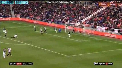 1-1 Anthony Martial | Sunderland - Manchester United 13.02.2016 HD