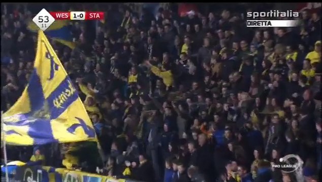 Benjamin De Ceulaer Goal Westerlo 1-0 Standard Liège 14.02.2016