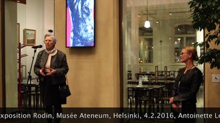 Vernissage de l'exposition Rodin, musée Ateneum, Helsinki, 4.2.2016