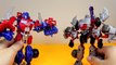 Transformers Optimus Prime vs Megatron Construct Bots Action Figure Toy Unboxing and Playing