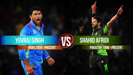 Yuvraj Singh vs Shahid Afridi - Who's The Greatest