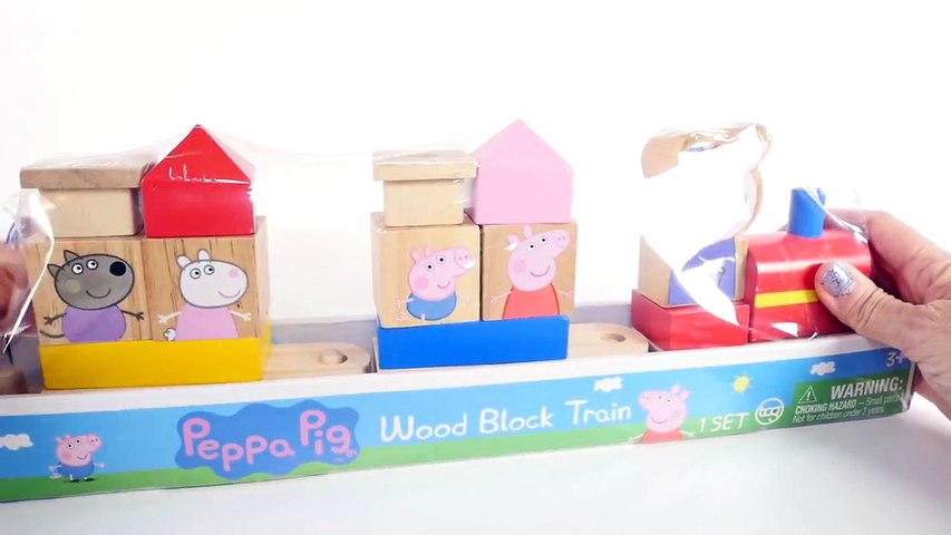 peppa pig wooden blocks