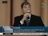 Correa: controversia ISSFA no es de valores monetarios, sino morales