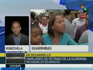 Venezuela:familiares de víctimas de guarimbas rechazan Ley de Amnistía