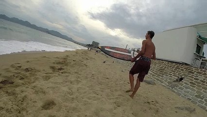 skimboard session Cannes