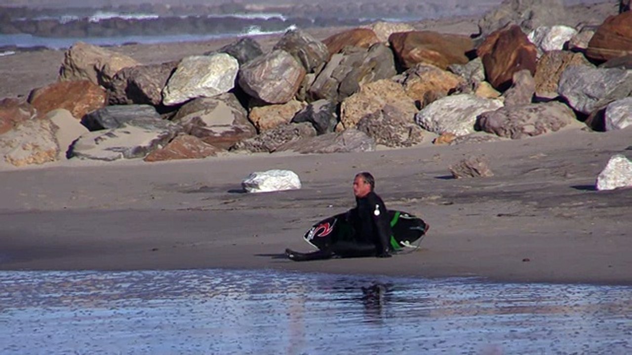 Tom Curren On A Skimboard - Surfing