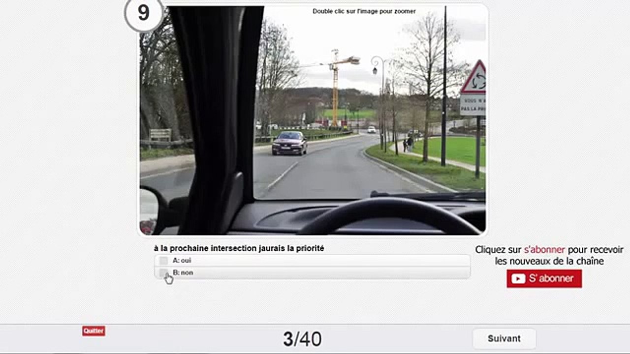 test code de la route france 2016 HD serie 2 gratuit + les reponses