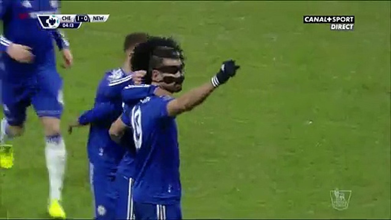 Diego Costa Goal HD - Chelsea 1-0 Newcastle Utd - 13-02-2016