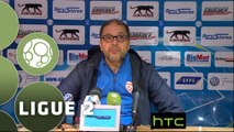 Conférence de presse AJ Auxerre - AS Nancy Lorraine (2-2) : Jean-Luc VANNUCHI (AJA) - Pablo  CORREA (ASNL) - 2015/2016