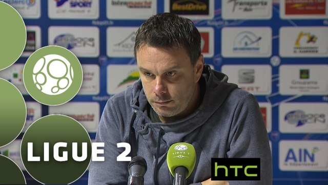 Conférence de presse FBBP 01 - Stade Lavallois (0-0) : Hervé DELLA MAGGIORE (BBP) - Denis ZANKO (LAVAL) - 2015/2016