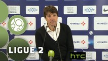 Conférence de presse Paris FC - Nîmes Olympique (0-0) : Jean-Luc VASSEUR (PFC) - Bernard BLAQUART (NIMES) - 2015/2016