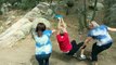 Amazing Three Moms Fail At Ziplining