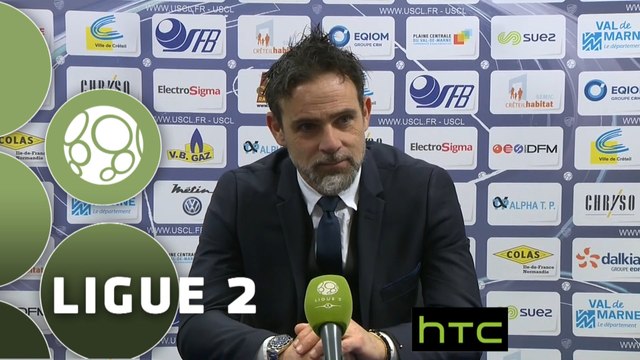 Conférence de presse US Créteil-Lusitanos - Tours FC (2-2) : Laurent ROUSSEY (USCL) - Marco SIMONE (TOURS) - 2015/2016
