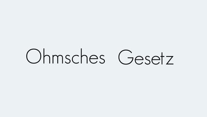 Ohmsches Gesetz einfach erklärt ⚡ | Grundbegriffe & Bedeutung