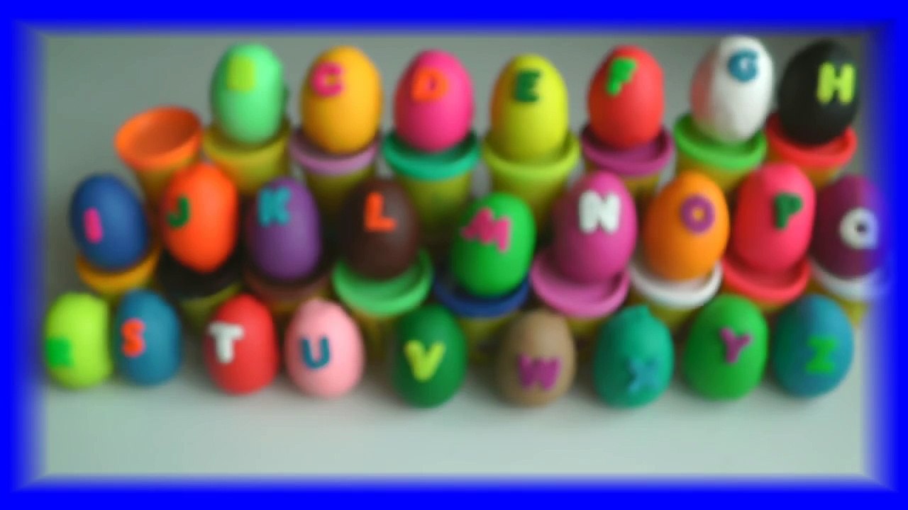 26 Disney Alphabet Surprise Eggs Play Doh - Learn the ABC with Your Favorite Characters