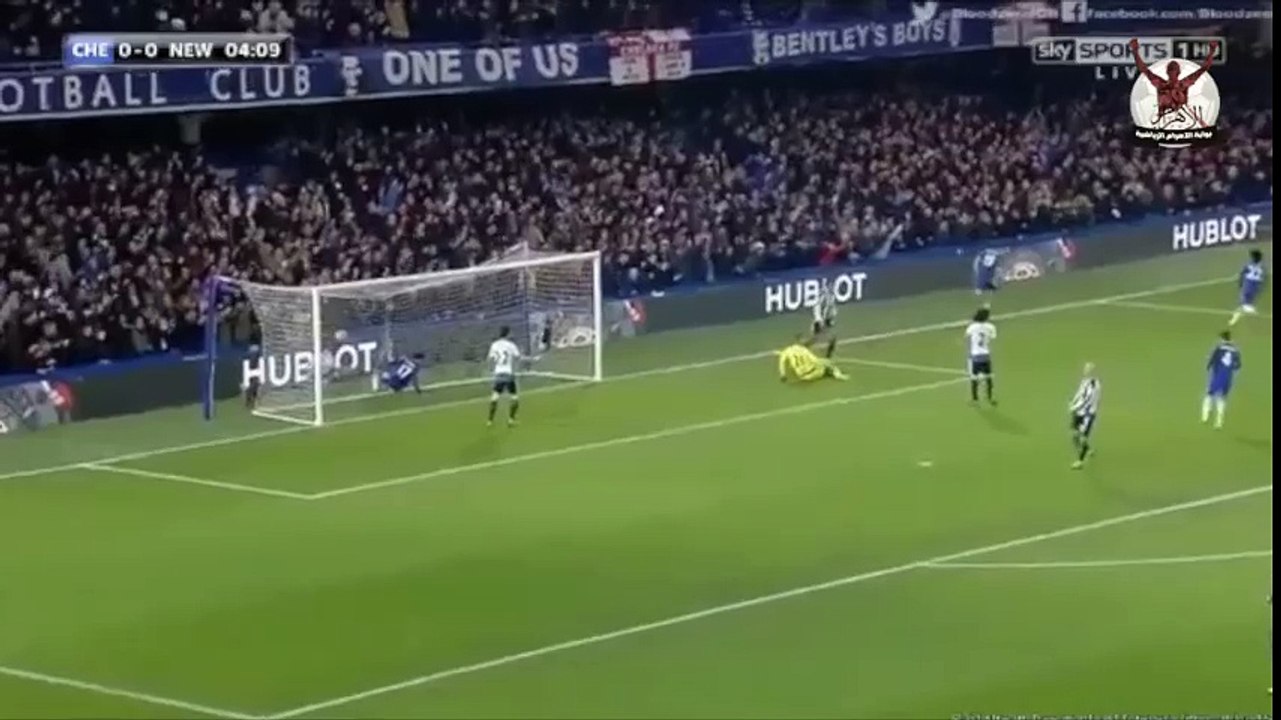 اهداف مباراة تشيلسي ونيوكاسل من الاسبوع 26 الدوري الانجليزي ١3-2-2016