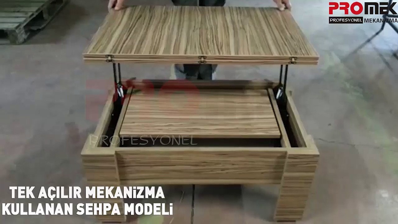 Tek Açılır Sehpa Modeli - Sehpa Mekanizması - Promek Mekanizma