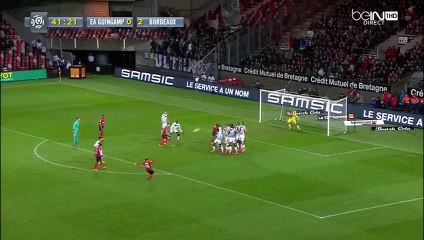 Thibault Giresse Goal - France Ligue 1 - 13.02.2016, Guingamp 1-2 Girondins Bordeaux