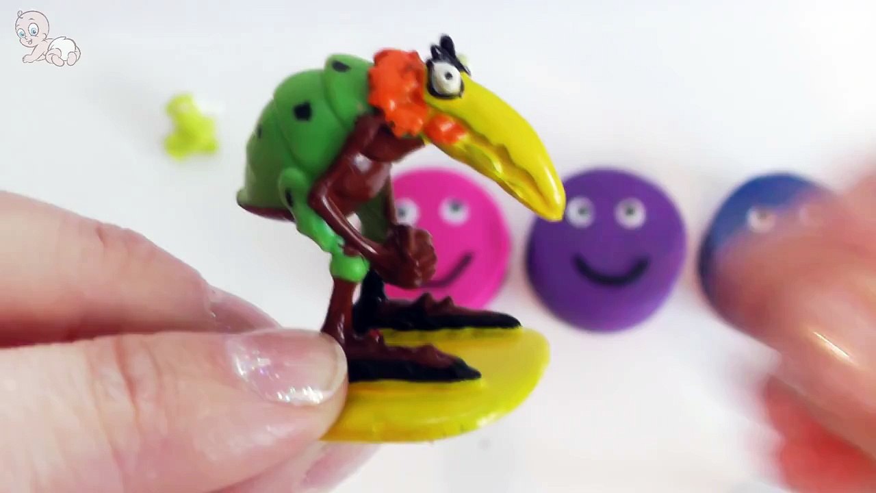 PLAY DOH CIRCLE CAKE!!!- kinder surprise eggs lego peppa pig funny videos