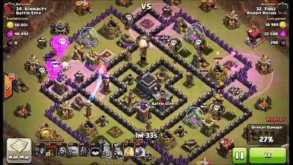 Clash Of Clans - TH9 GoLava 3 Star Attack Strategy Breakdown