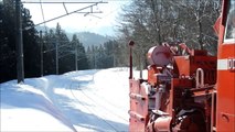 Snow Storm, Snow Blower/ Plowing and Winter- Japanese Railway