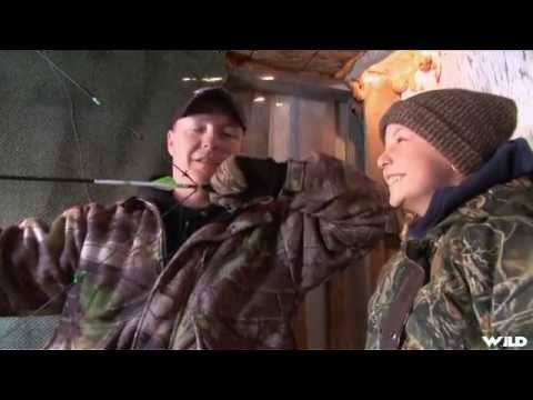 Youth Hunting Whitetail Deer with Bow in Saskatchewan