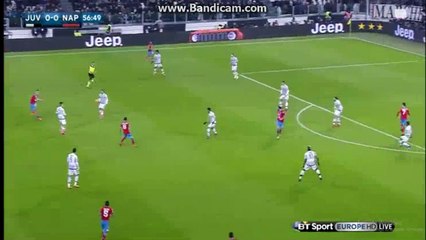 Paulo Dybala Super Power Shoot Juventus 0-0 Napoli 13-02-2016