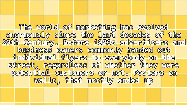 Promotional Products: Tools to Marketing