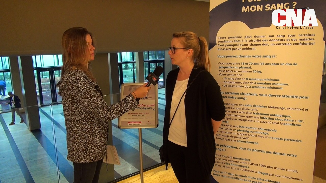 teaser journée du don du sang centre Assas février 2016