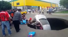 Another Sinkhole Eats A Car