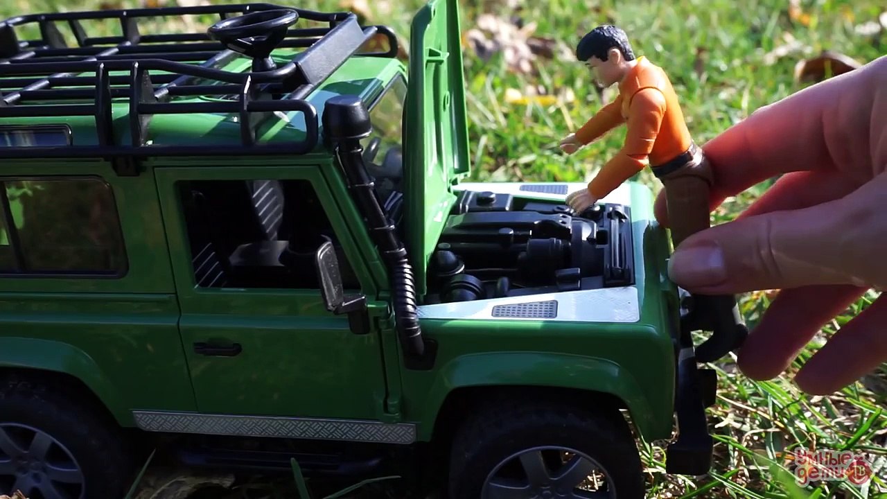 Машинки Bruder Toys ВСЕ СЕРИИ ПОДРЯД 45 МИНУТ. Развивающие видео, обзоры игрушек Умные Дети ТВ