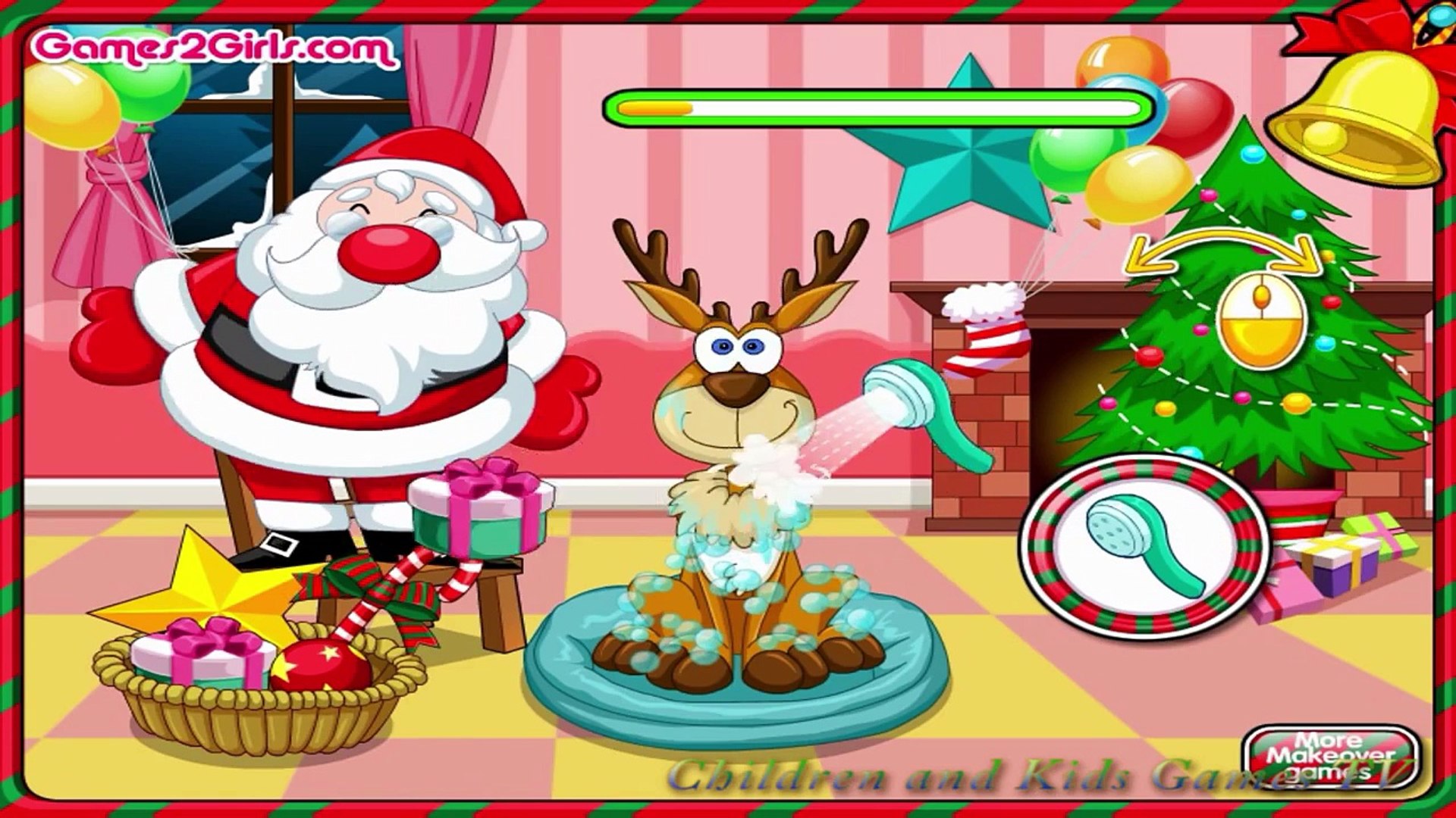 Santas Reindeer Care Game for Kids
