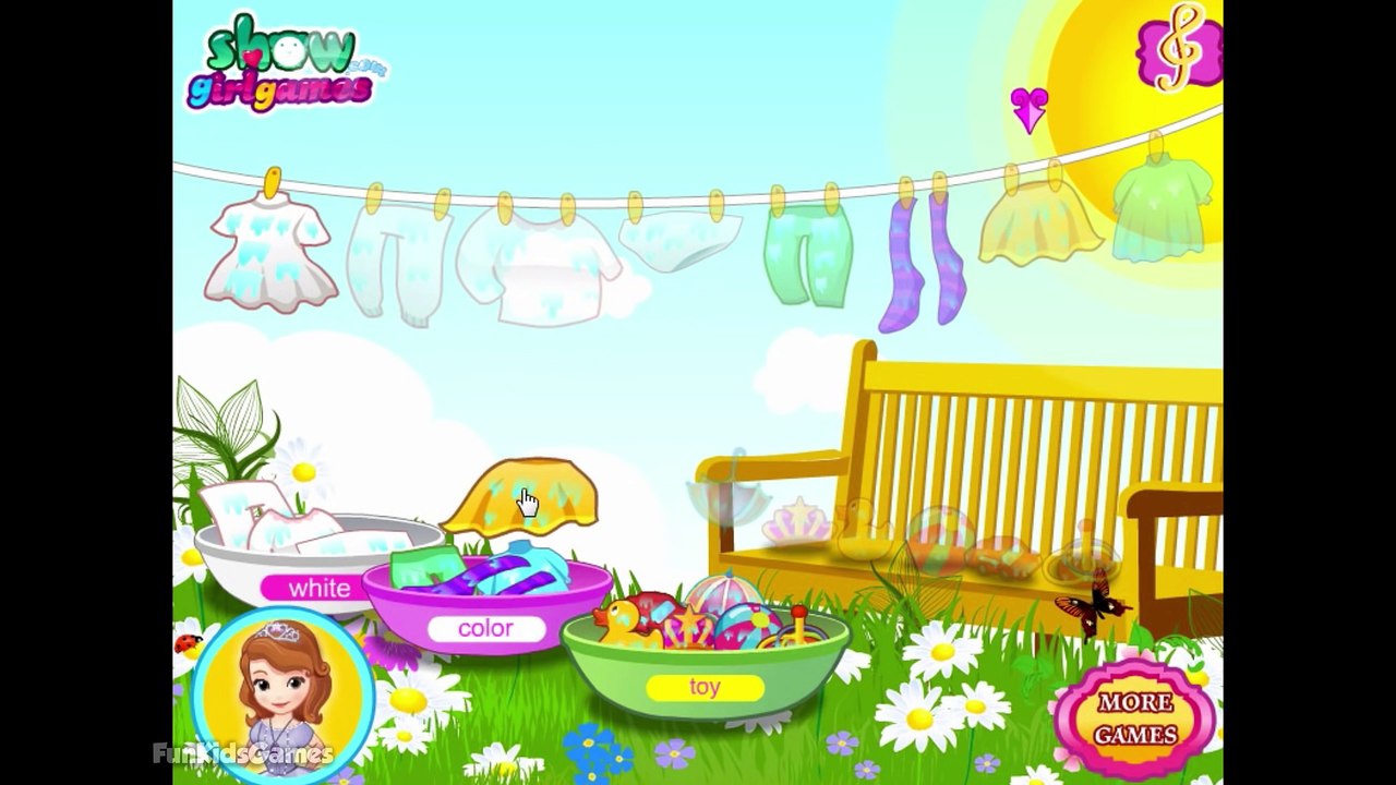 Sofia the First - Little Princess Sofia Washing Clothes - Disney Sofia the First Episode for Kids