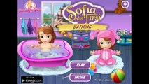 Sofia the First - Baby Sofia First Bathing - Disney Movie Cartoon Game for Kids in English