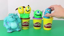 Play Doh Kinder Surprise Eggs Monsters University Mike Wazowski Nestle Magic Ball Sulley Kinder EGG