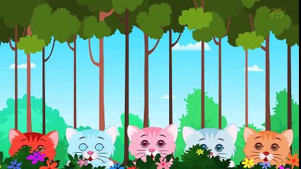 Five Little Kittens | English nursery rhymes for children | baby songs