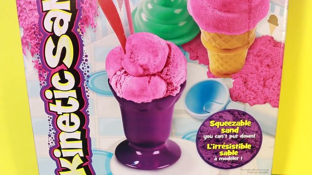 Baby Alive & Belle EAT SAND Ice Cream Cones KINETIC SAND Sweet Treats Ice Cream Sundae Toy Review