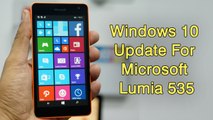 Windows 10 update Starts Hitting Microsoft Lumia 535 in Middle East