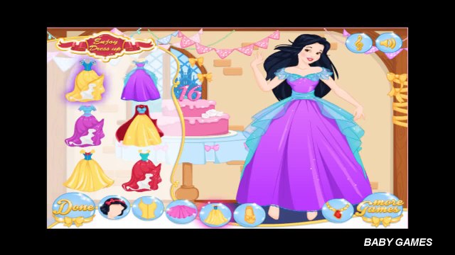 Juegos de vestir a Blancanieves - Snow White Dress Up - Baby Games