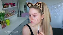 Sexy Leopard & Cute Tabby Cat! ♡ 2-in-1 Cat Halloween Tutorial!