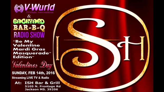 LIVE.... TOMORROW.... FEBRUARY 14TH.... Be My Valentine Mardi Gras Masquerade The Backyard Bar-B-Q Radio Show With Da 6'8 Wonder DJ 2TALL!!!