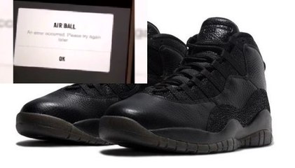 Online Trying For Drake's OVO Air Jordan Black 10 Sneakers