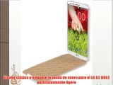 StilGut UltraSlim funda de cuero genuino para LG G2 D802 blanco