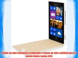Stilgut UltraSlim funda exclusíva en piel auténtica para el Nokia Lumia 925 blanco