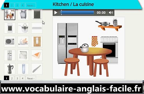 Vocabulaire anglais la maison (vocabulaire anglais facile)